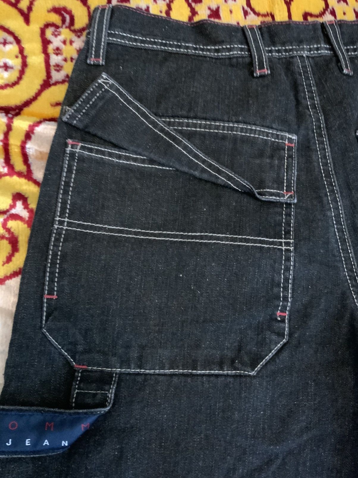 Tommy Jeans Vintage 90s Tommy Jeans Carpenter Black Jeans Sz 28x31 Size US 30 / EU 46 - 9 Thumbnail