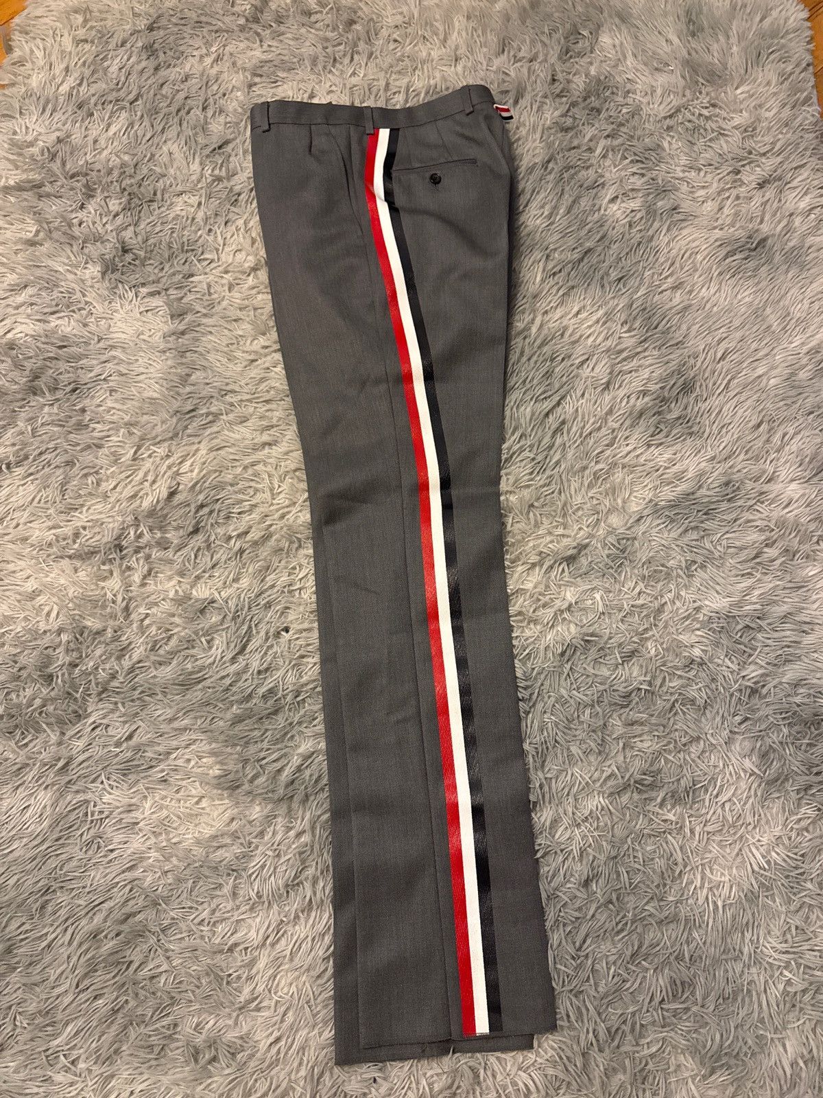 Thom Browne Chino /w rubber painted stripe Size US 33 - 1 Thumbnail