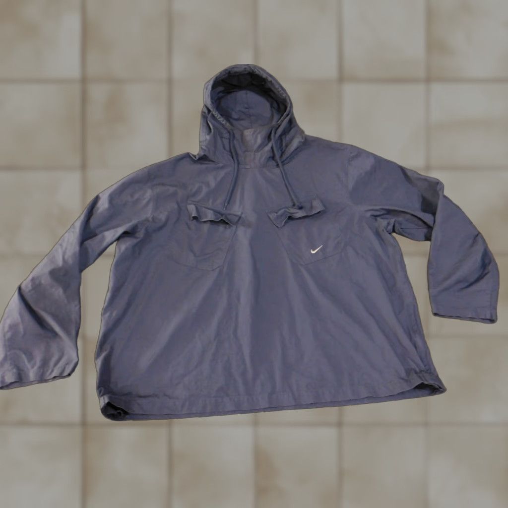 Nike Nike Pullover Jacket Womens XL Blue Hooded Utility Pockets Lightweight Swoosh Size XL / US 12-14 / IT 48-50 - 1 Thumbnail