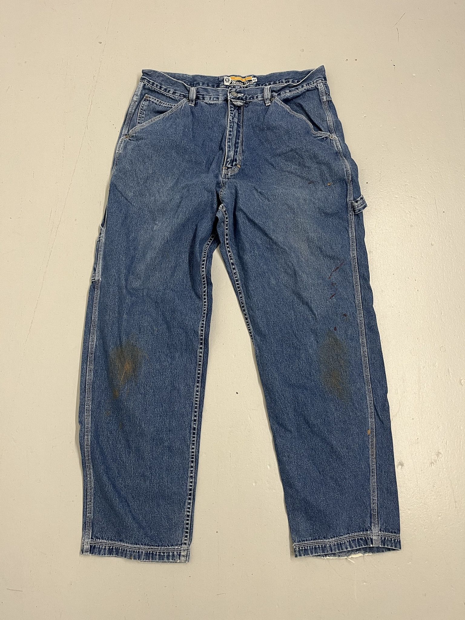 Carhartt × Dickies Vintage 1990s Mecca Cargo Baggy Loose Fit Jeans Size 39x32 Size US 39 - 1 Thumbnail