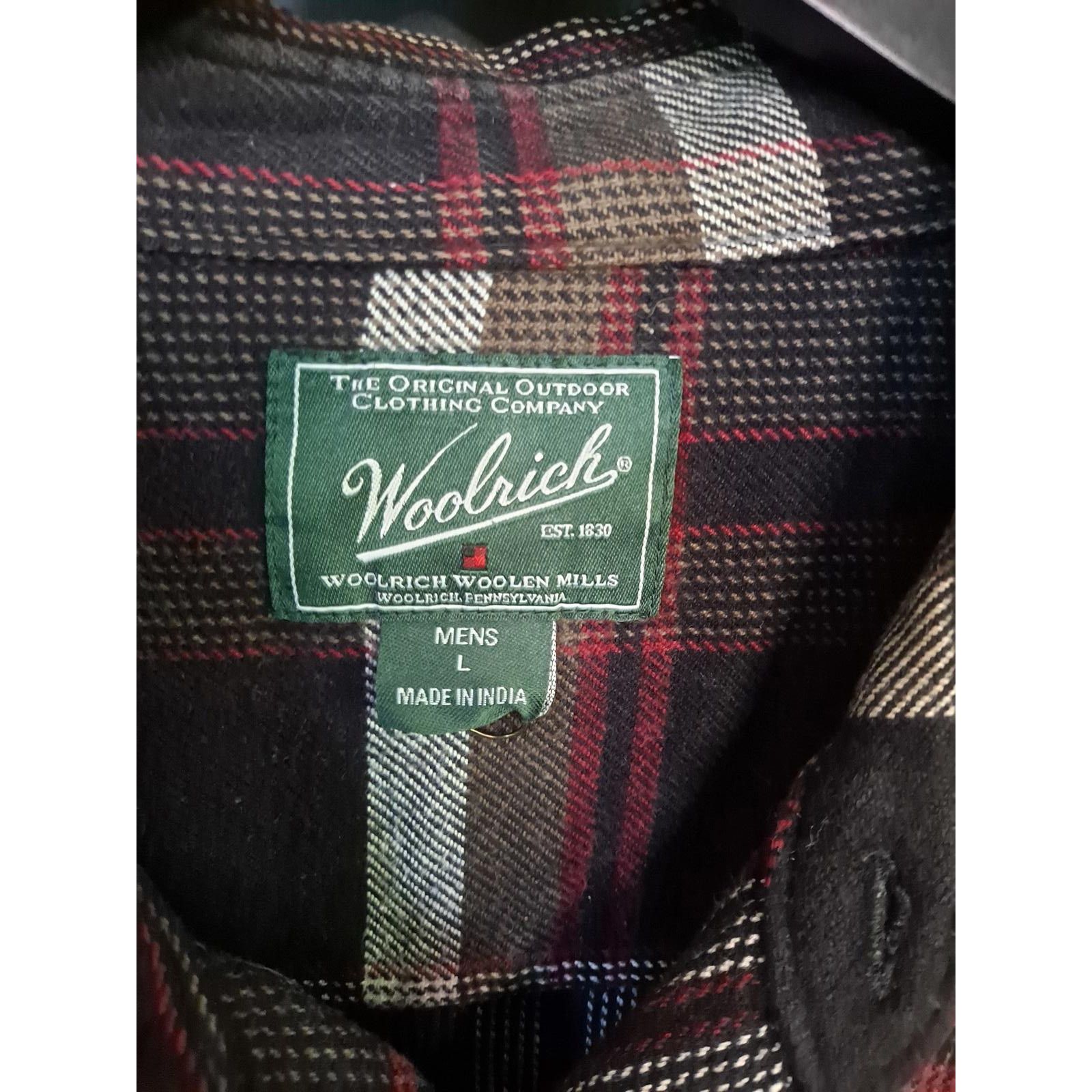 Other Woolrich Black, Red, Tan and White Flannel Shirt Size Large Size US L / EU 52-54 / 3 - 3 Thumbnail