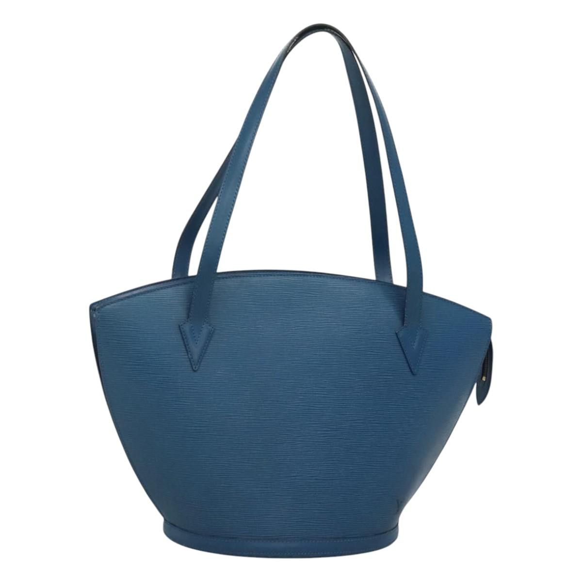 Louis Vuitton Epi Saint Jacques Shopping Shoulder Bag Blue M52275 Lv Auth Ba1290, Women's