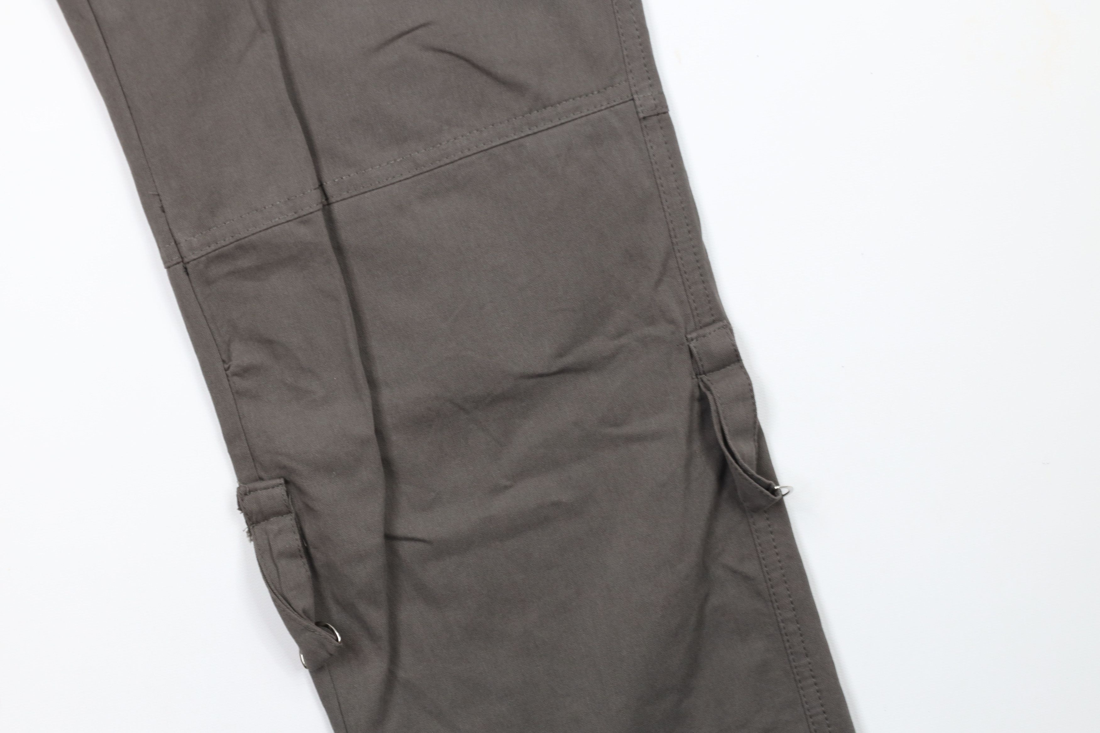 Vintage Vintage 90s Streetwear Baggy Strap Goth Cargo Pants Gray Size 29" - 6 Thumbnail