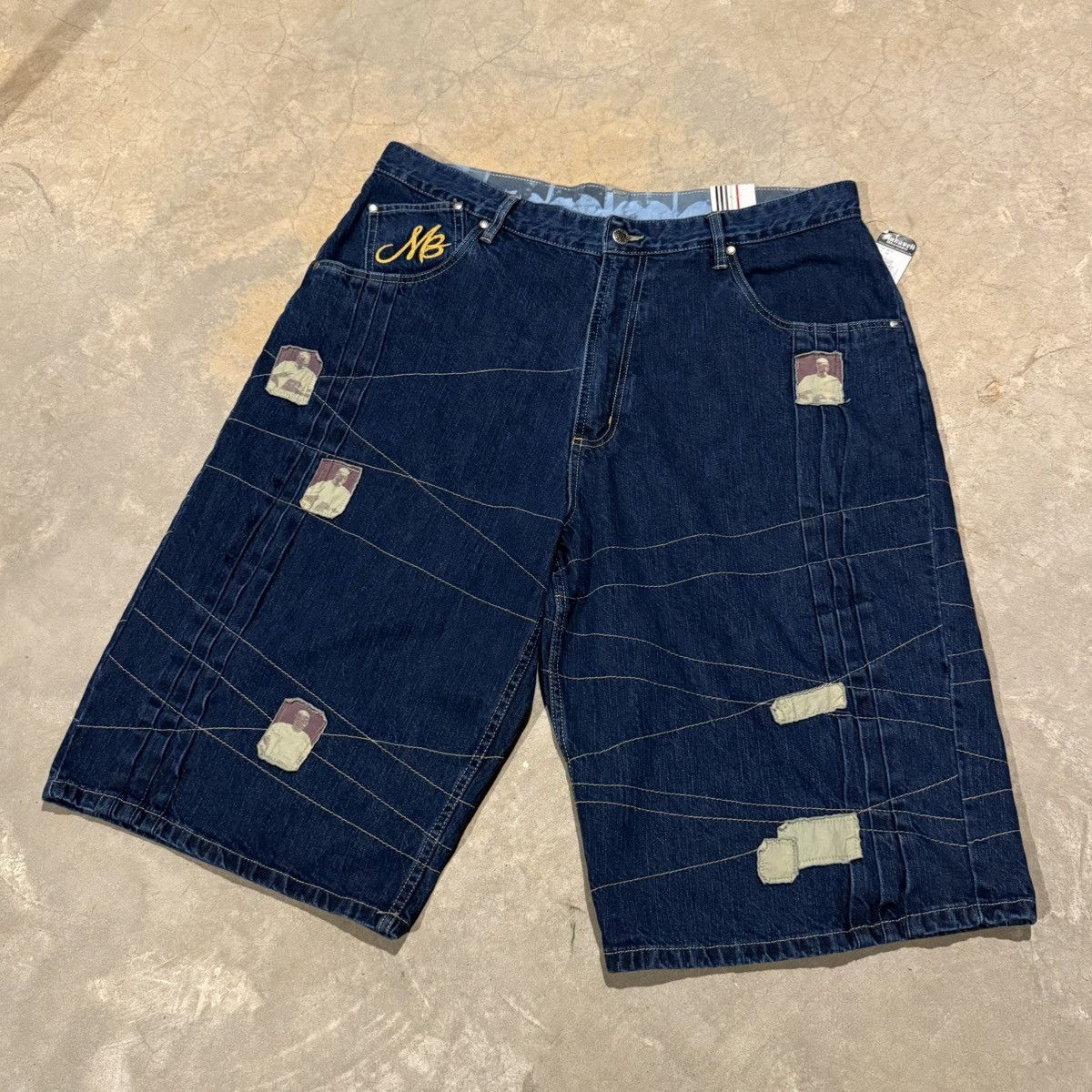 Makaveli Brand New Vtg 2000s Makaveli Tupac Baggy Jorts Y2K Skater Size US 40 / EU 56 - 2 Thumbnail