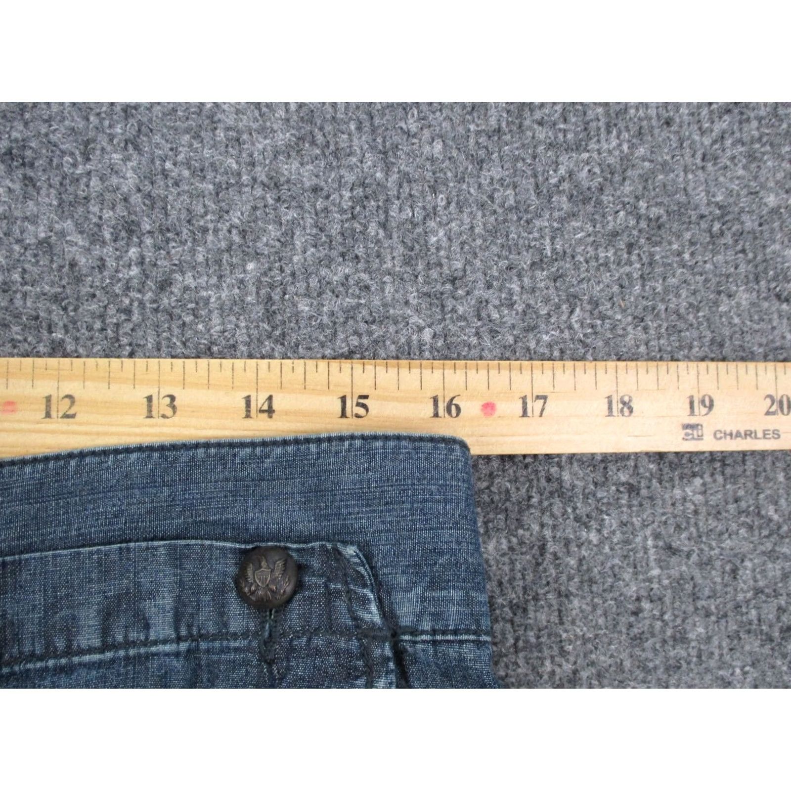 Ralph Lauren Lauren Ralph Lauren Womens Jeans 10 Blue Wide Leg Denim Dress Pants Styles: Business Casual Travel 33in Inseam Womens Mens? (adjust) Size 24" / US 00 / IT 34 - 6 Thumbnail