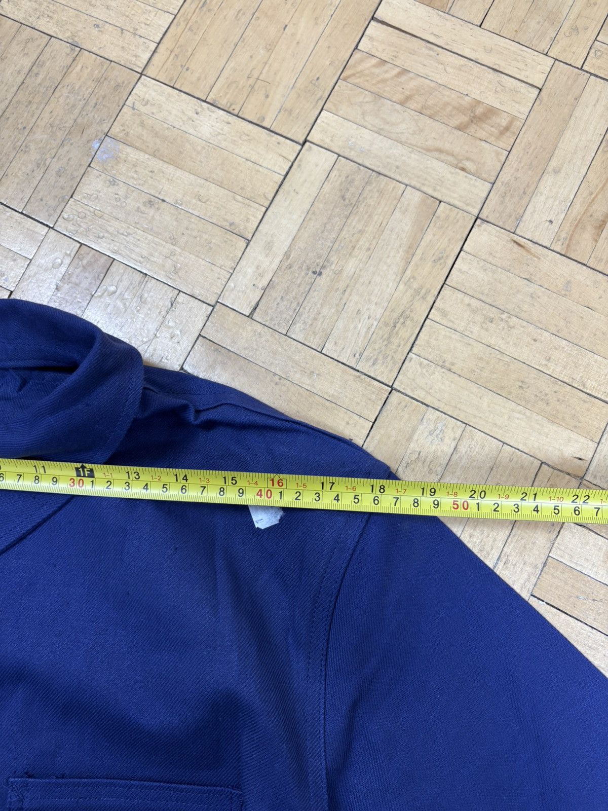 Le Laboureur Vintage 60s/70s unbranded French chore coat dark blue Size US M / EU 48-50 / 2 - 7 Thumbnail