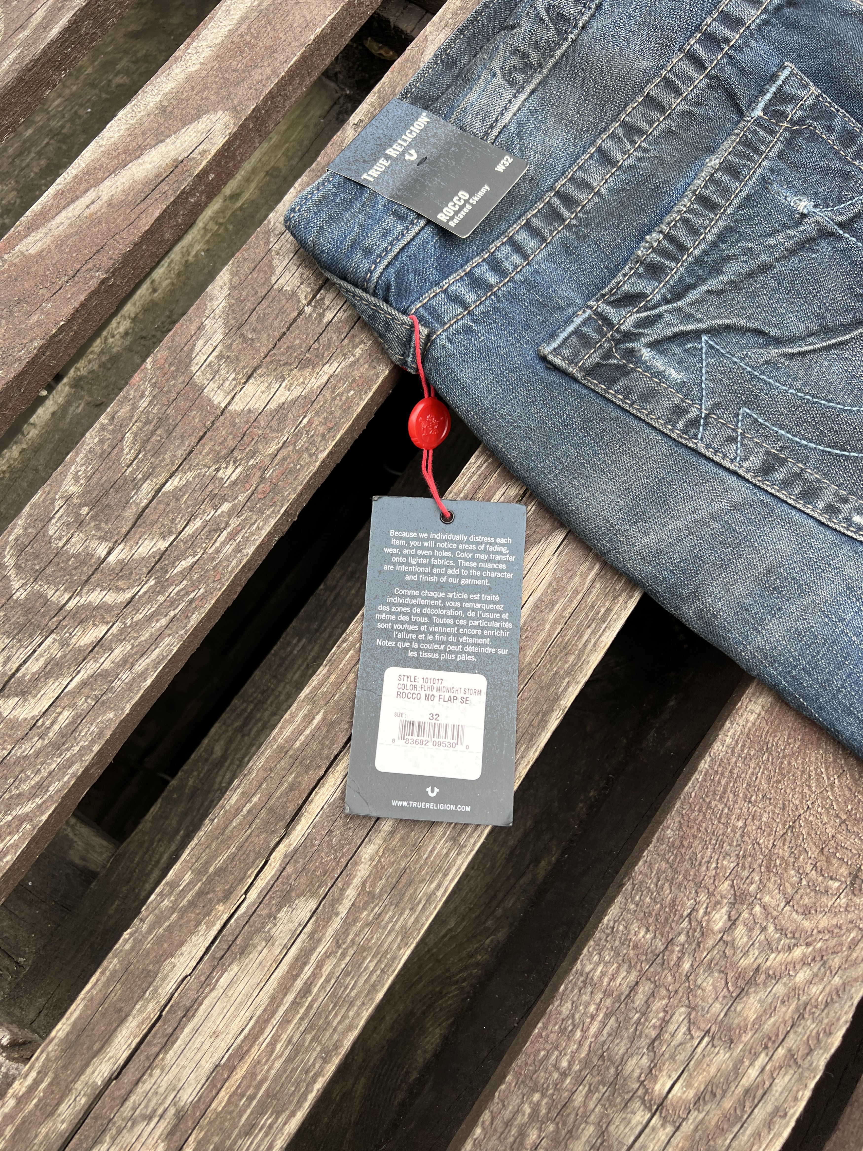 True Religion True Religion Rocco Relaxed Skinny Vintage Distressed jeans Size US 32 / EU 48 - 8 Thumbnail