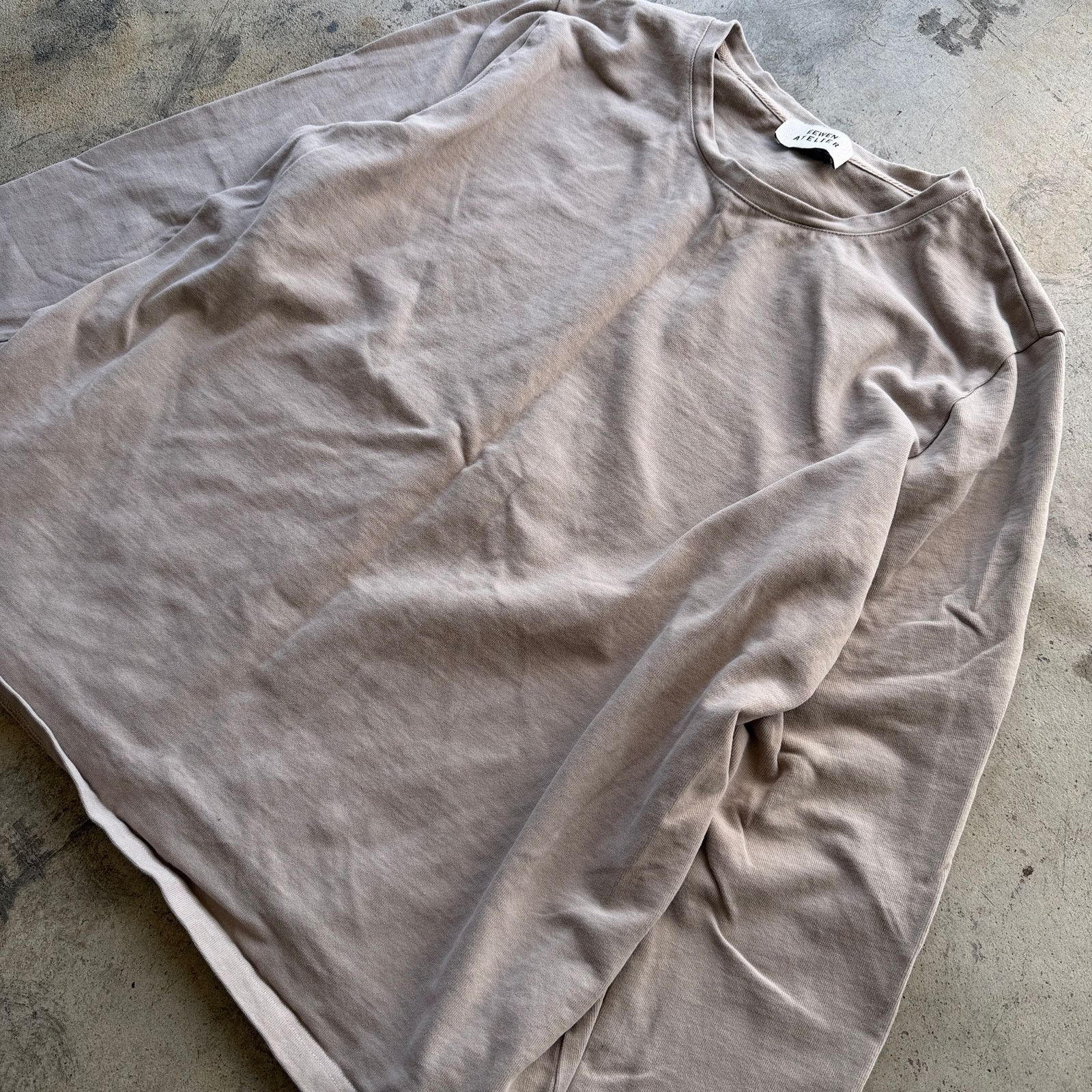 Other Designer EEWEN ATELIER Long Sleeve Crewneck Shirt Taupe Size US L / EU 52-54 / 3 - 3 Thumbnail