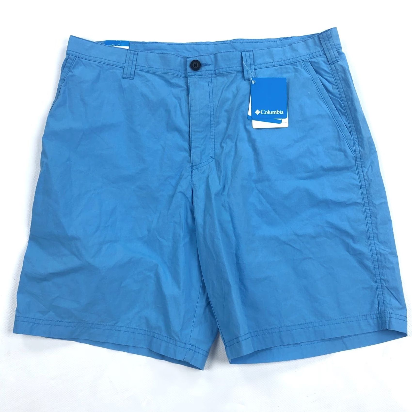 Vintage Columbia Washed Out Shorts Mens 38 Blue 10" Inseam Cotton Knit Regular Chino Outdoor Size US 38 / EU 54 - 2 Thumbnail