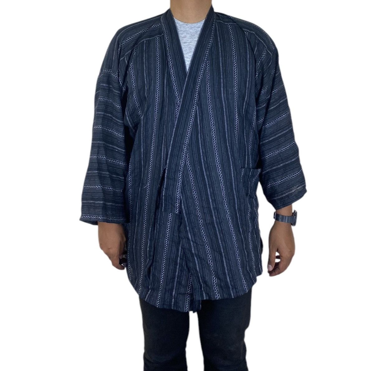 Japanese Brand Japanese Dark Black Kimono Dragon Size US L / EU 52-54 / 3 - 6 Thumbnail