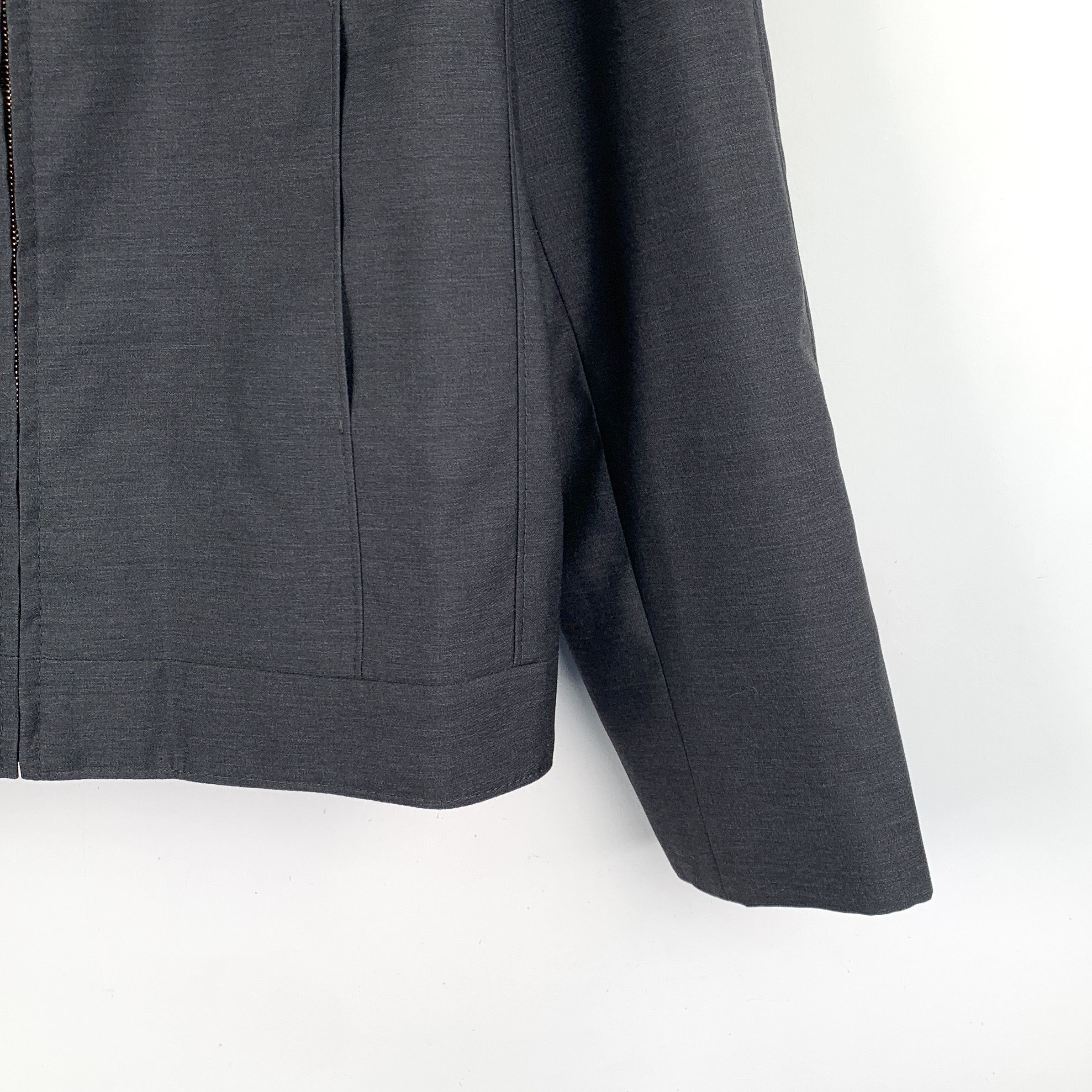 Gucci Gucci Logo Wool Jacket Dark Grey (40) Size US XXS / EU 40 - 4 Thumbnail