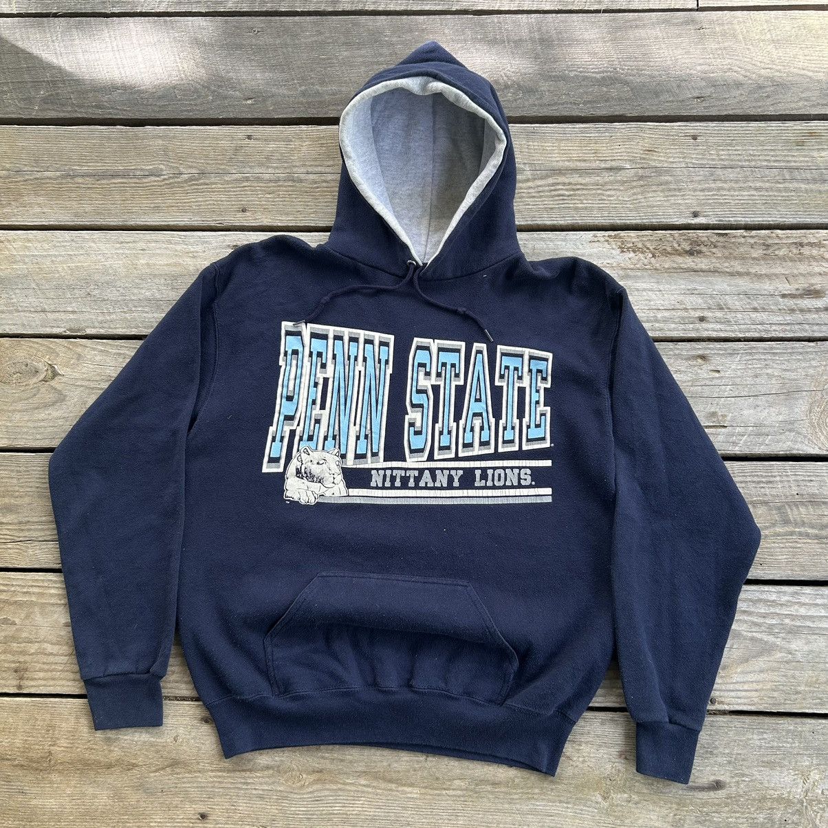 Vintage Vintage 90s Penn State Nittany Lions Hoodie Sweatshirt Size US L / EU 52-54 / 3 - 1 Thumbnail
