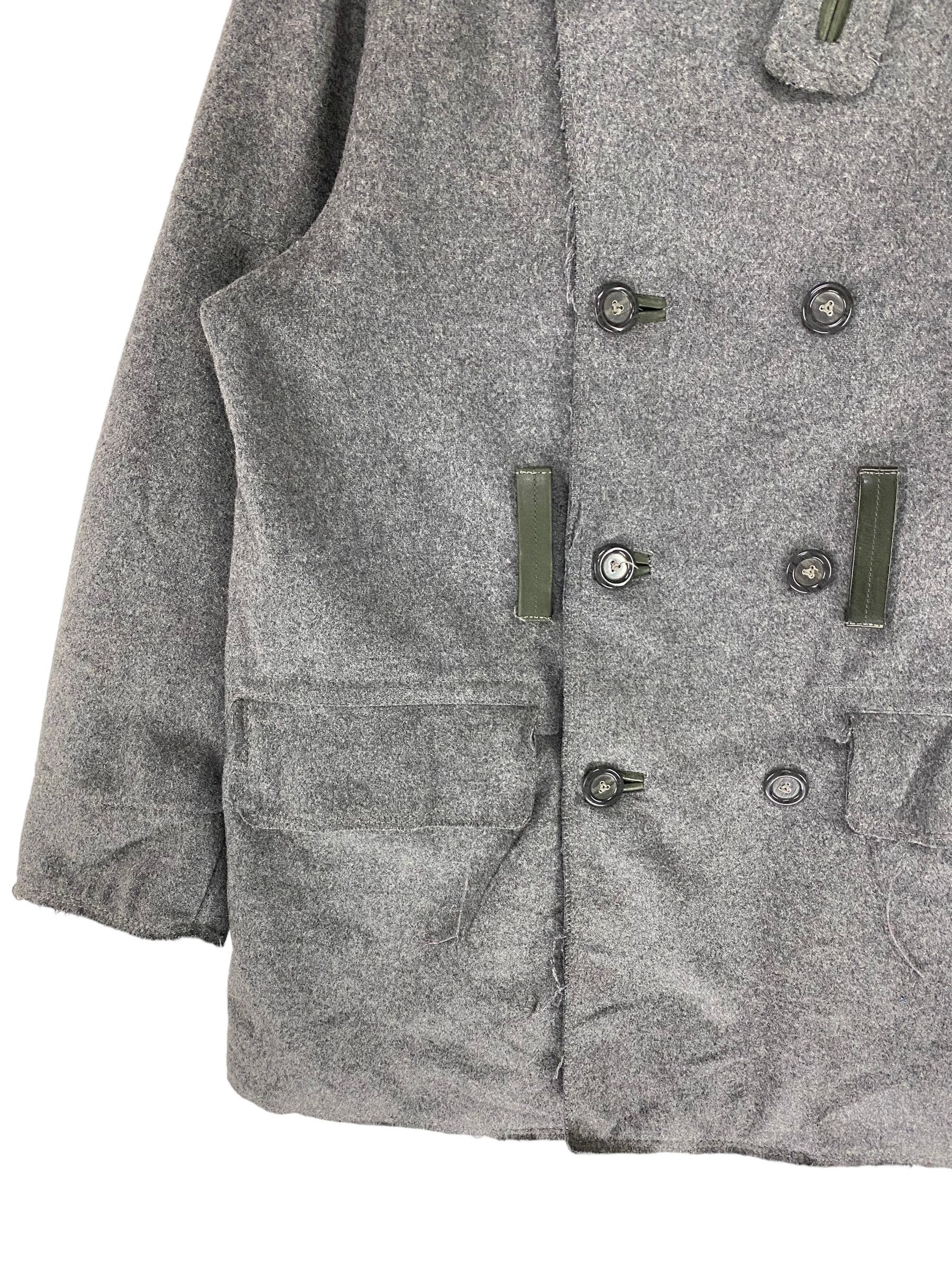 Designer × Diesel 2000s Diesel mod tac fur war double breasted wool coat Size US S / EU 44-46 / 1 - 6 Thumbnail