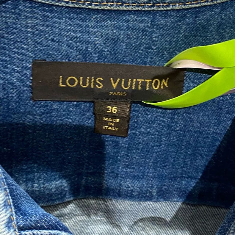 Louis Vuitton Louis Vuitton Washed blue fringed denim jacket Size XS / US 0-2 / IT 36-38 - 4 Thumbnail