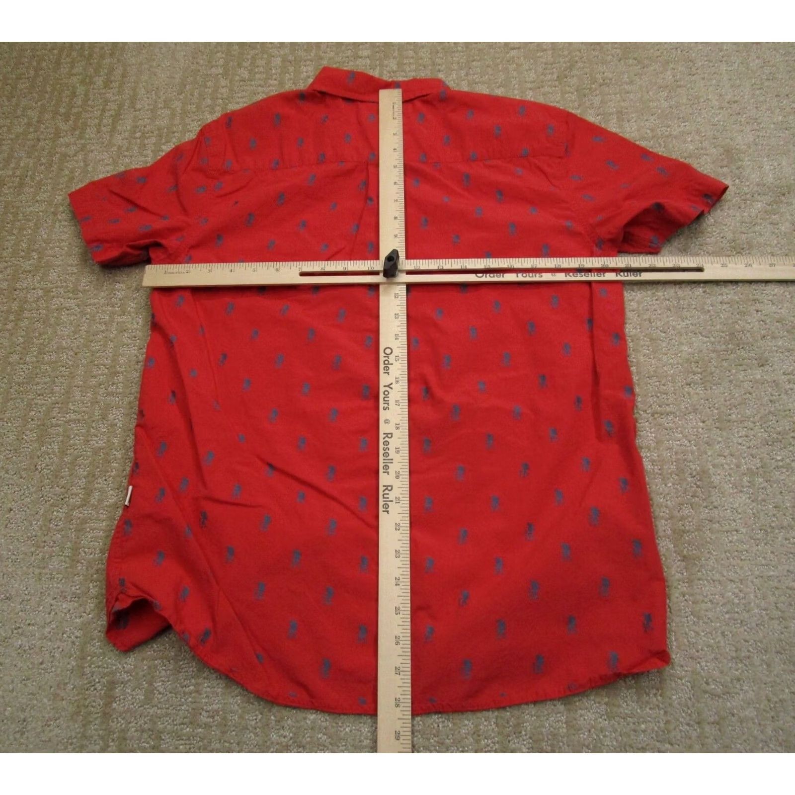 The North Face The North Face Shirt Men Medium Red Short Sleeve All Over Print AOP Collared Button-Up Size US M / EU 48-50 / 2 - 4 Thumbnail