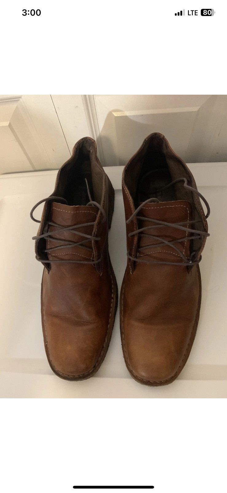Johnston & Murphy Johnston & Murphy Mens Sz 13M Red Brown Leather Chukka Boot Size US 13 / EU 46 - 1 Thumbnail