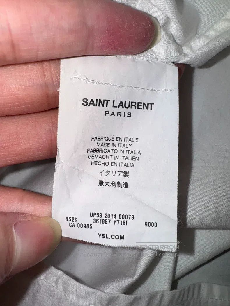 Saint Laurent Paris Saint Laurent Paris size 37 Pure white ruffled basic blous Size US S / EU 44-46 / 1 - 8 Thumbnail