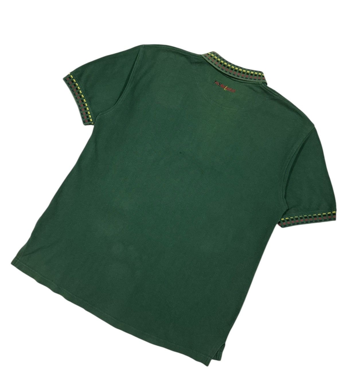 Vintage Vtg🔥90’s YvesSaintLaurent Ysl Embroidery Pocket Polo Tee Size US L / EU 52-54 / 3 - 14 Thumbnail