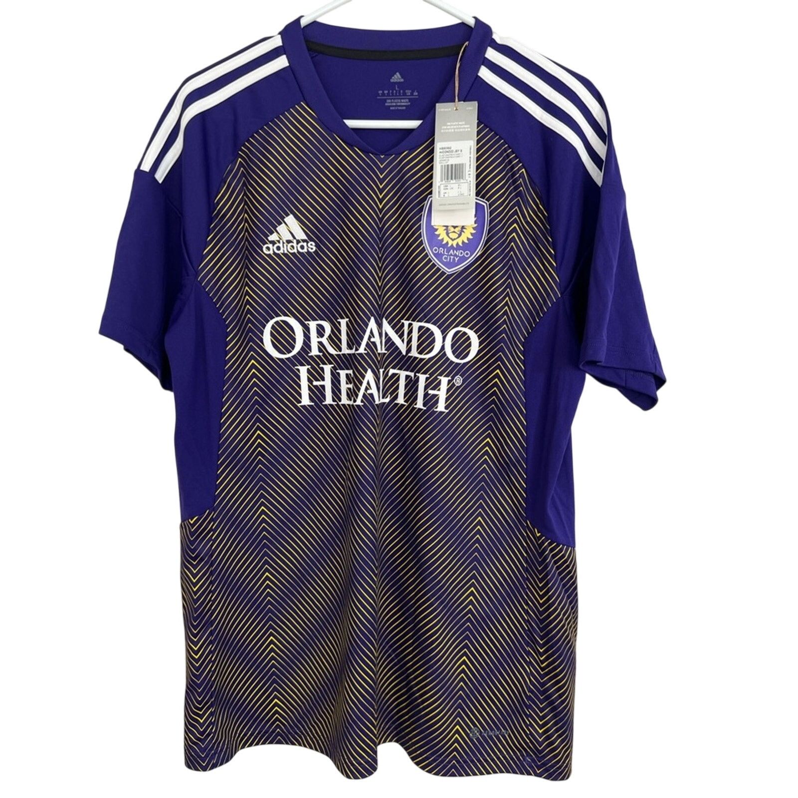 Adidas NWT adidas Orlando City SC 2025 "Perfect Storm" Home Jersey Size US L / EU 52-54 / 3 - 1 Thumbnail
