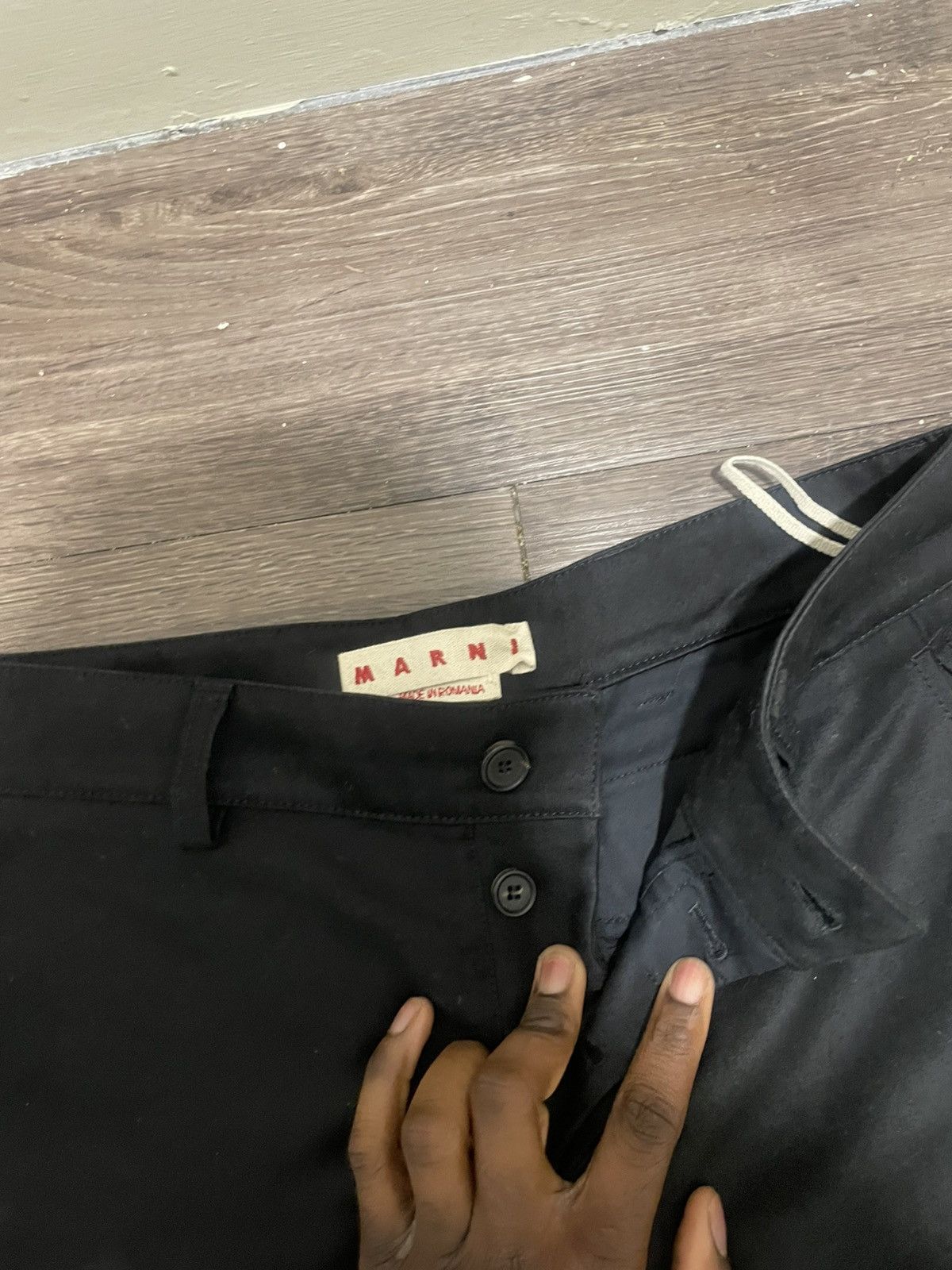 Marni MARNI WIDE LEGGED CARGO PANTS Size US 34 / EU 50 - 3 Thumbnail