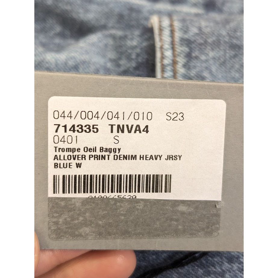Balenciaga o1rshd1 Baggy Denim Jeans in Blue Size US 30 / EU 46 - 23 Thumbnail