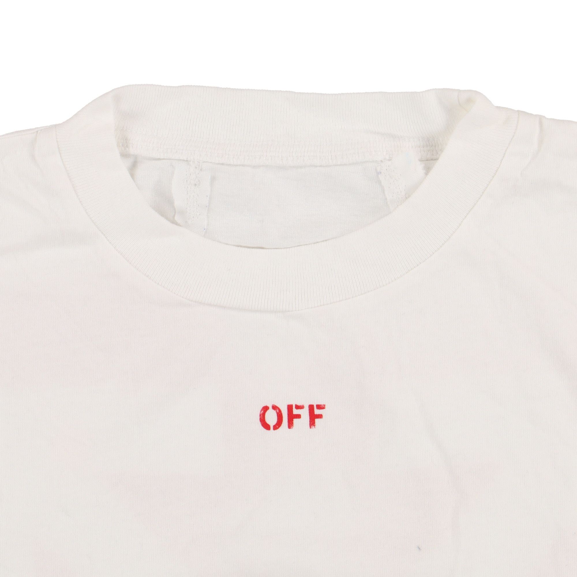 Off-White White and Red Stencil Arrows Oversized T-Shirt Size US XXS / EU 40 - 7 Thumbnail