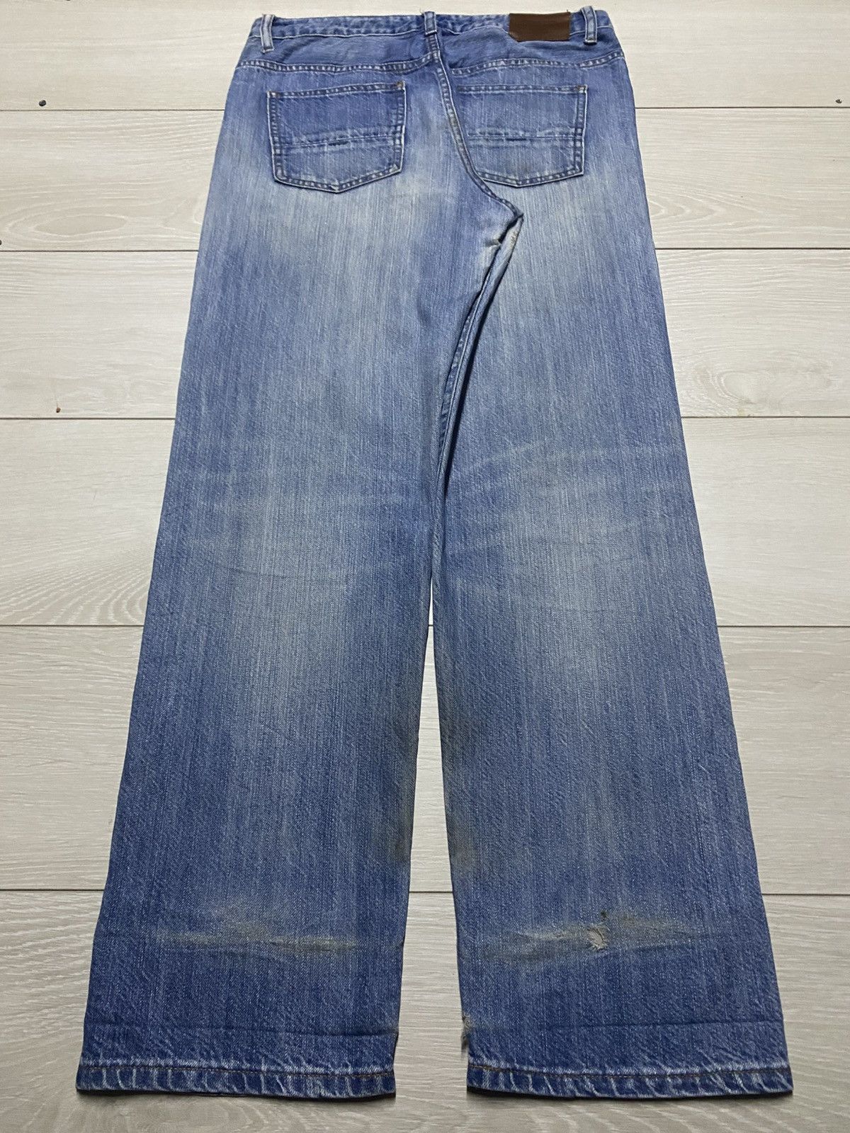Japanese Brand Vintage Japanese Brand Back Number Faded Distressed Loose Size US 32 / EU 48 - 2 Thumbnail