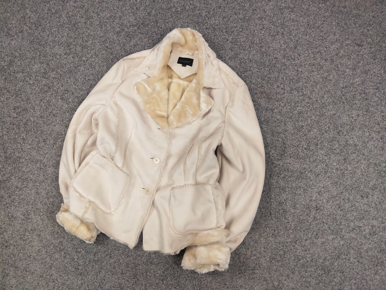 If Six Was Nine VTG Avant Garde If Six Was Nine Style Fur Beige Jacket Size S / US 4 / IT 40 - 3 Thumbnail