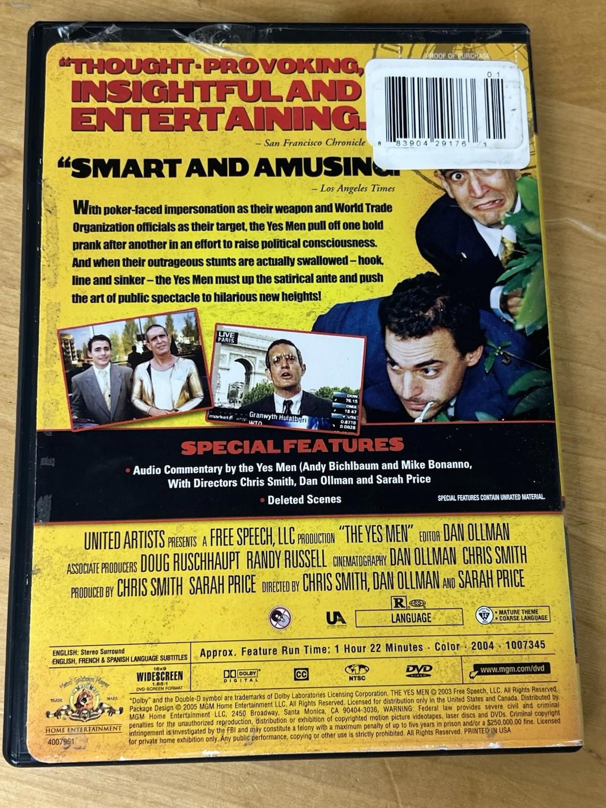 Other The Yes Men - DVD By Andreas Bichlbauer - VERY GOOD Size ONE SIZE - 9 Thumbnail