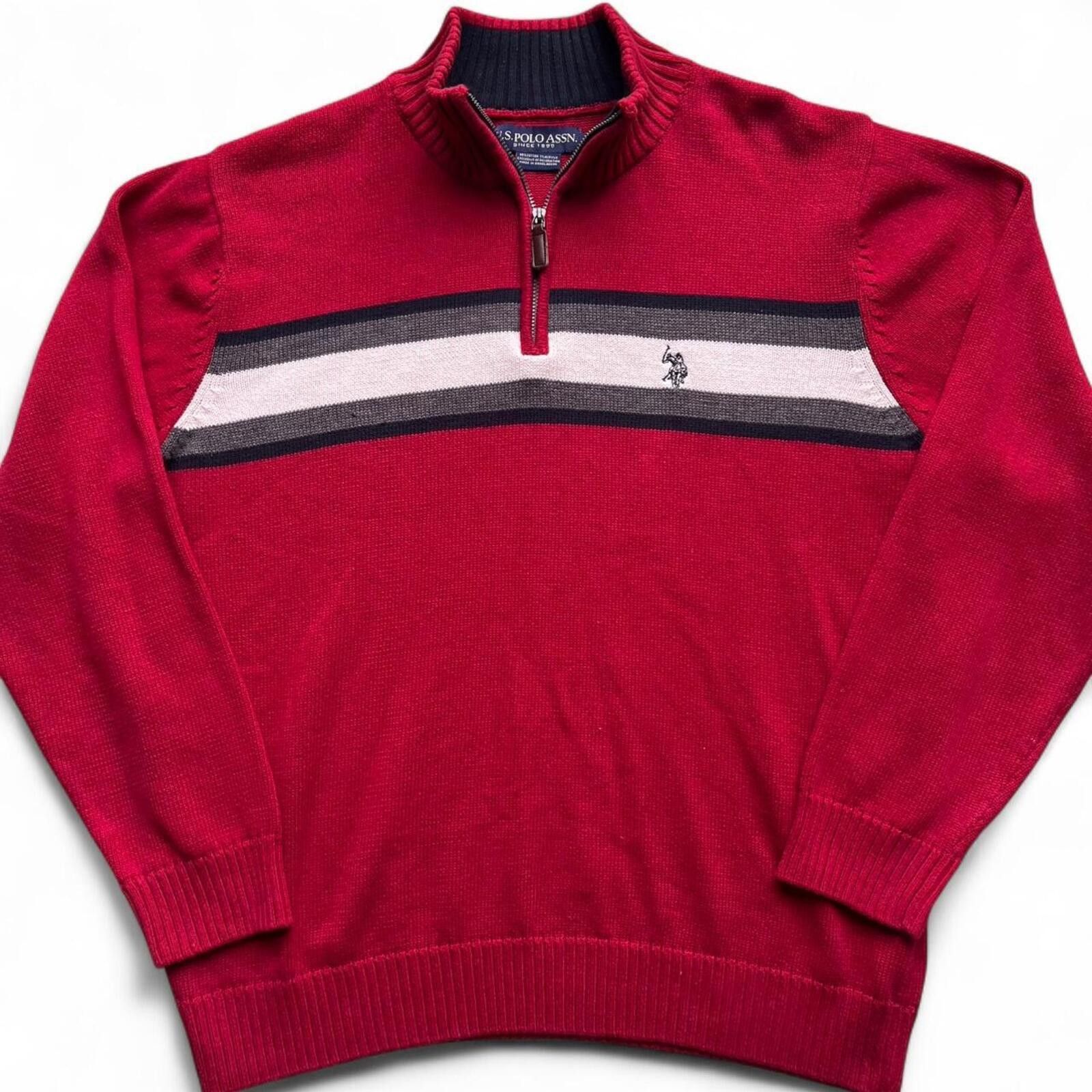 U.S. Polo Assn. US Polo Assn Quarter-Zip Pullover Sweater Men's Size Large Size US M / EU 48-50 / 2 - 1 Thumbnail