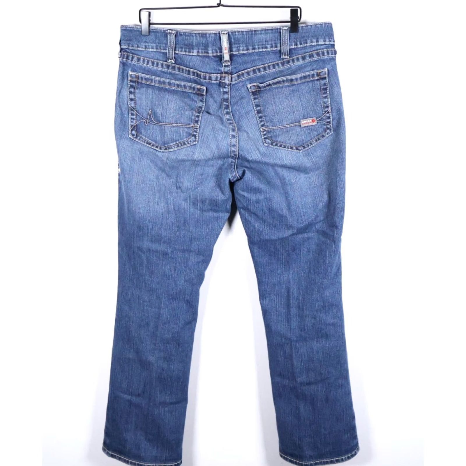 Ariat Ariat Jeans Bootcut Women's 40 x 31.5 Denim Blue Zip Fly Stretch 5-Pocket Fashion Mid Rise Vintage No Size 27" / US 4 / IT 40 - 2 Thumbnail