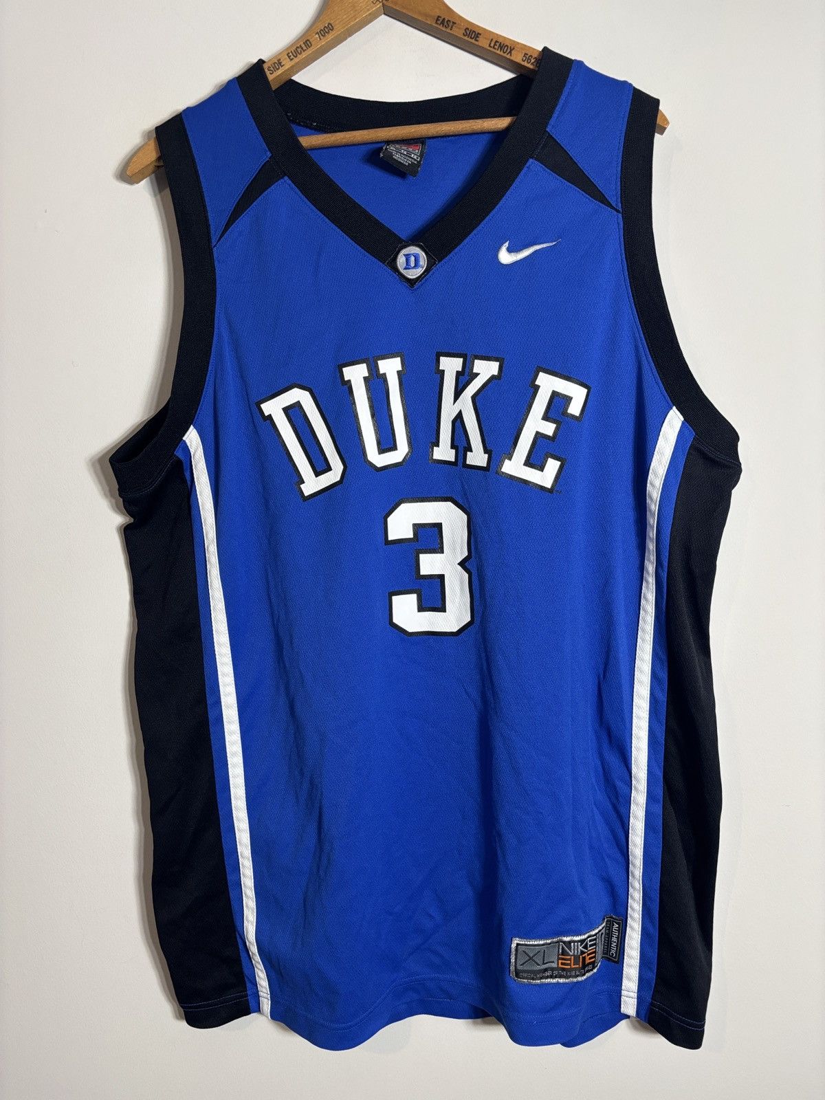 Nike Vintage Nike Team Elite Duke Blue Devils Basketball Jersey 3 Size US XL / EU 56 / 4 - 1 Thumbnail