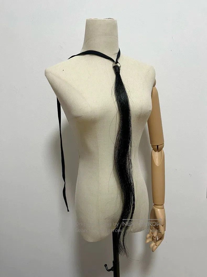 Ann Demeulemeester Black Hair Accessory Belt or Tie. Size ONE SIZE - 1 Thumbnail