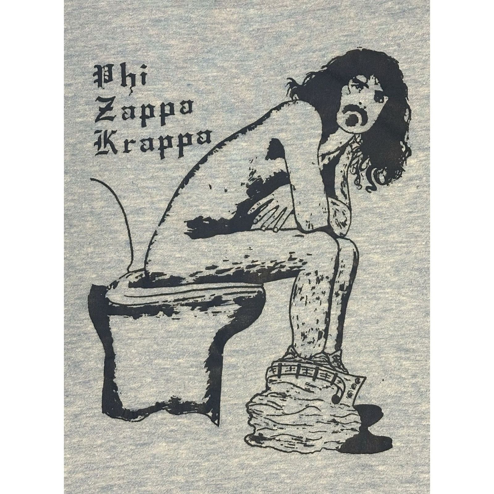 Vintage VINTAGE Frank Zappa ‘Phi Krappa Zappa’ Ringer Shirt L Unisex Blue 1970s Graphic Tee Cotton Sportswear Size US L / EU 52-54 / 3 - 3 Thumbnail