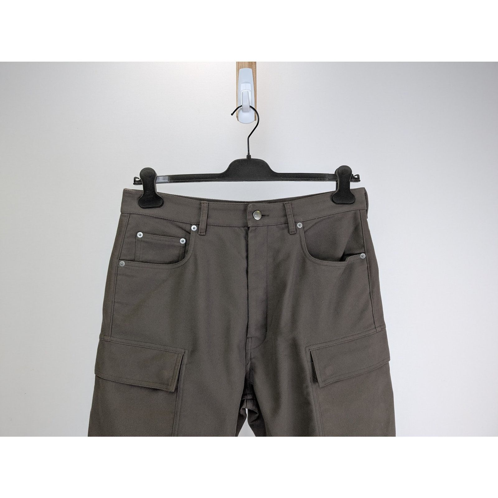 Rick Owens o1rshd1 Double Cargo Pants in Dust Size US 31 - 2 Thumbnail