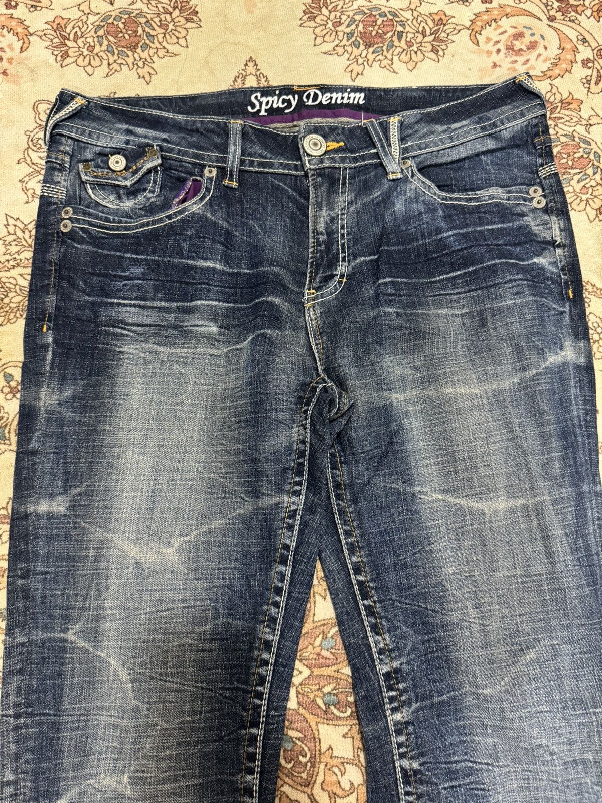 Japanese Brand × Vintage Vintage Spicy Denim Strechable Jeans Size US 36 / EU 52 - 4 Thumbnail