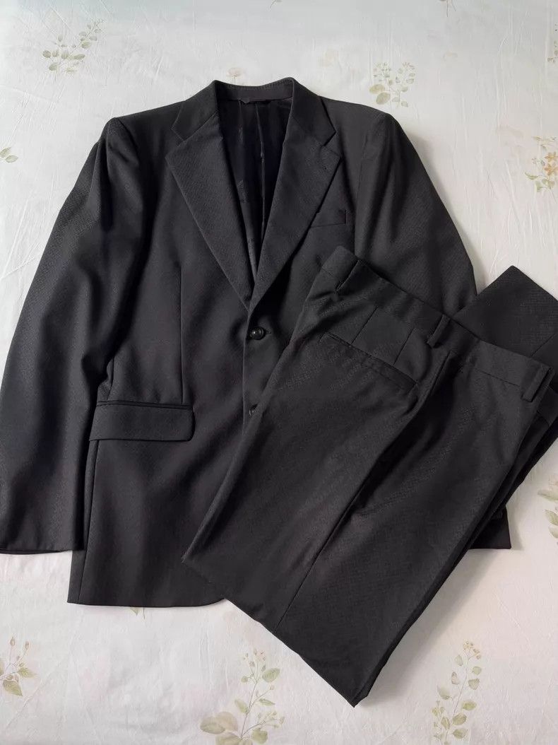 Versace Versace A set of wool two-button men's suit jacket trouser Size 46L - 1 Thumbnail