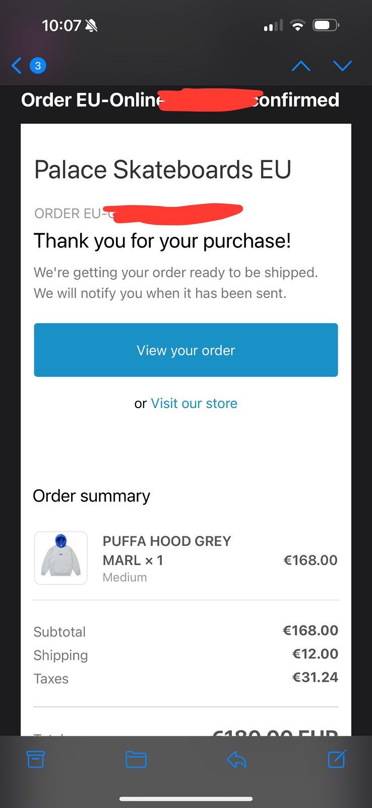 Palace PALACE GREY MARL PUFA HOOD Size US M / EU 48-50 / 2 - 5 Thumbnail