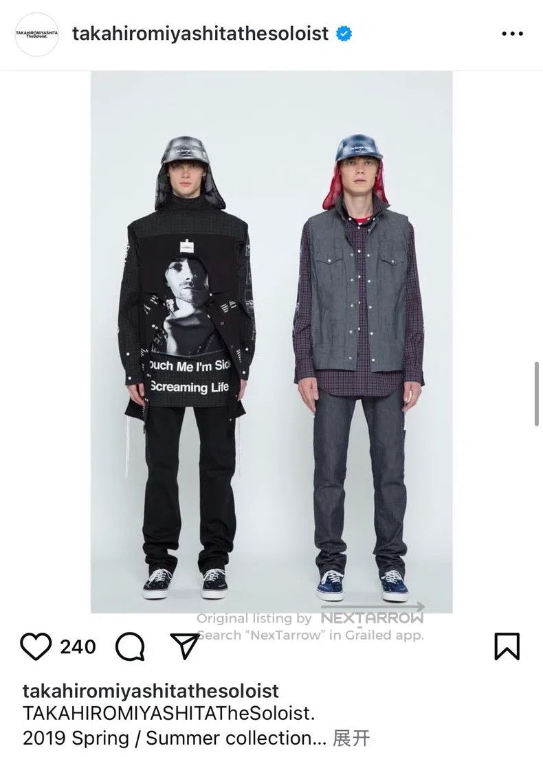 Takahiromiyashita The Soloist. Takahiromiyashita The Soloist. SS19 stitched thunder hat Size ONE SIZE - 8 Thumbnail