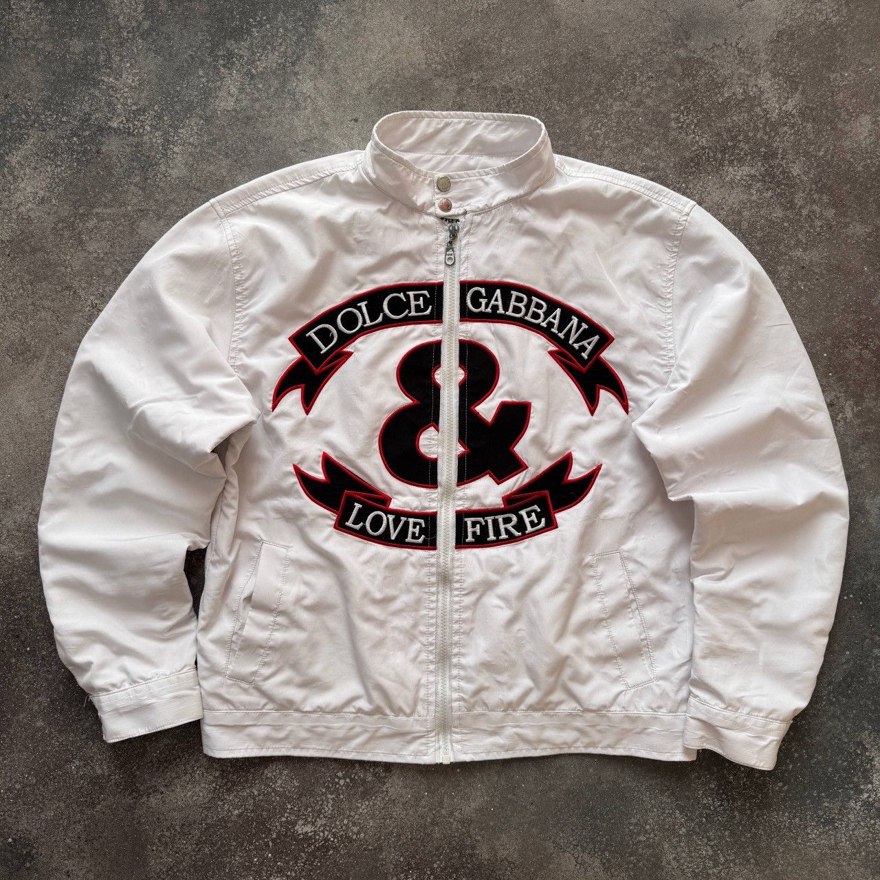 Vintage D&G Vintage Big Logo Zip Jacket Size US L / EU 52-54 / 3 - 3 Thumbnail
