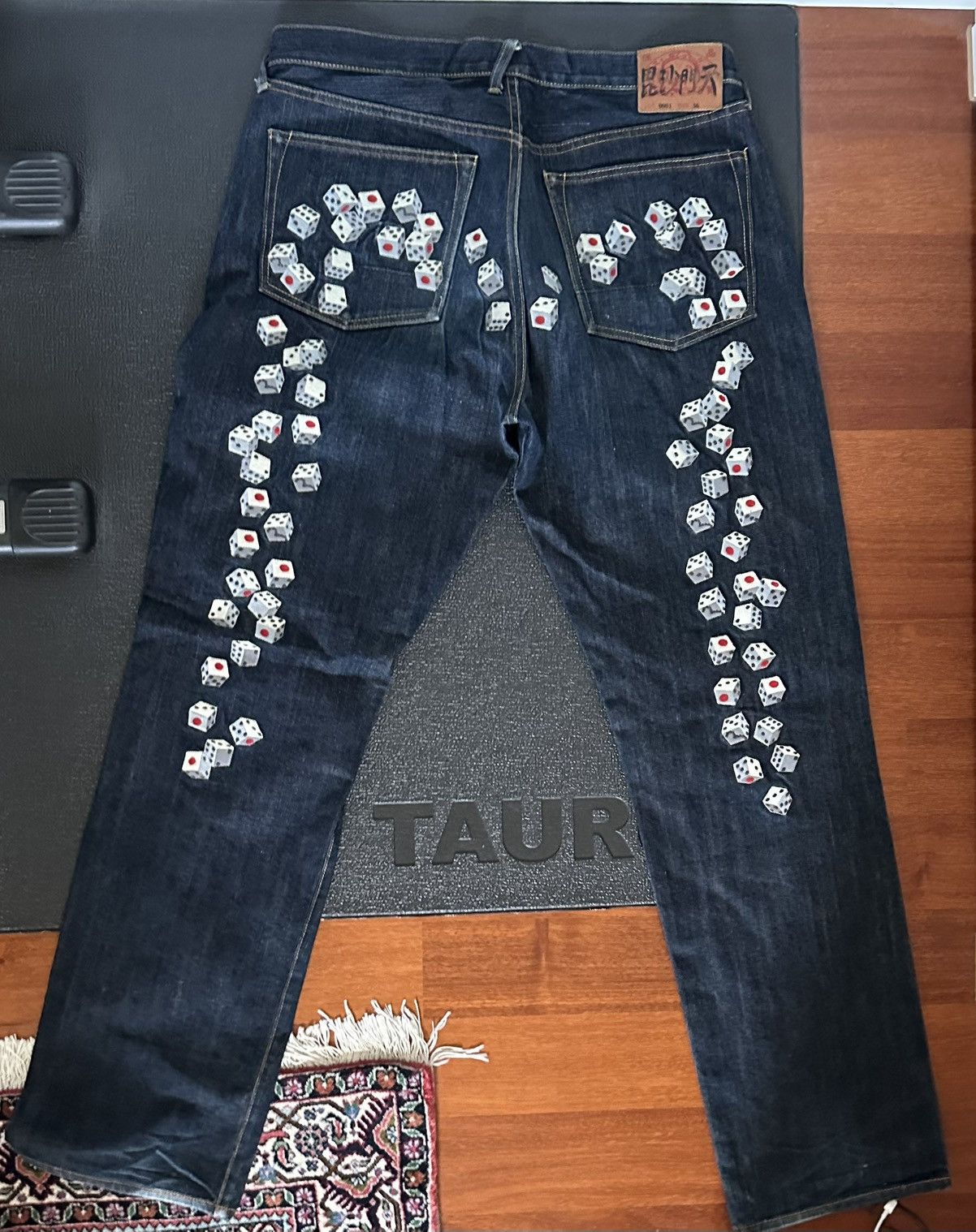 Evisu × Palace Evisu Palace dice denim | Grailed