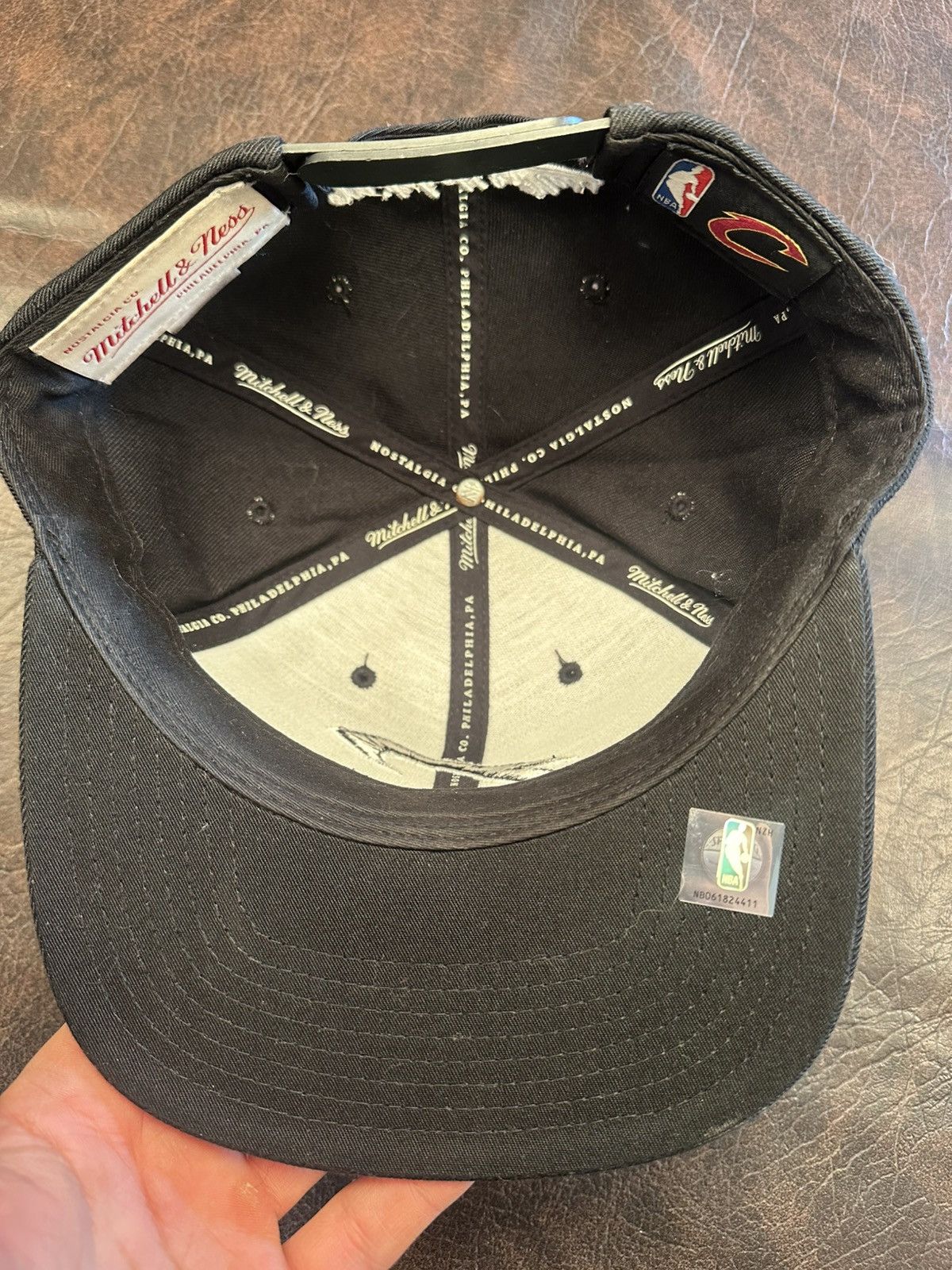 Mitchell & Ness Black Cleveland Cavaliers Mitchell & Ness Cap Size ONE SIZE - 5 Thumbnail