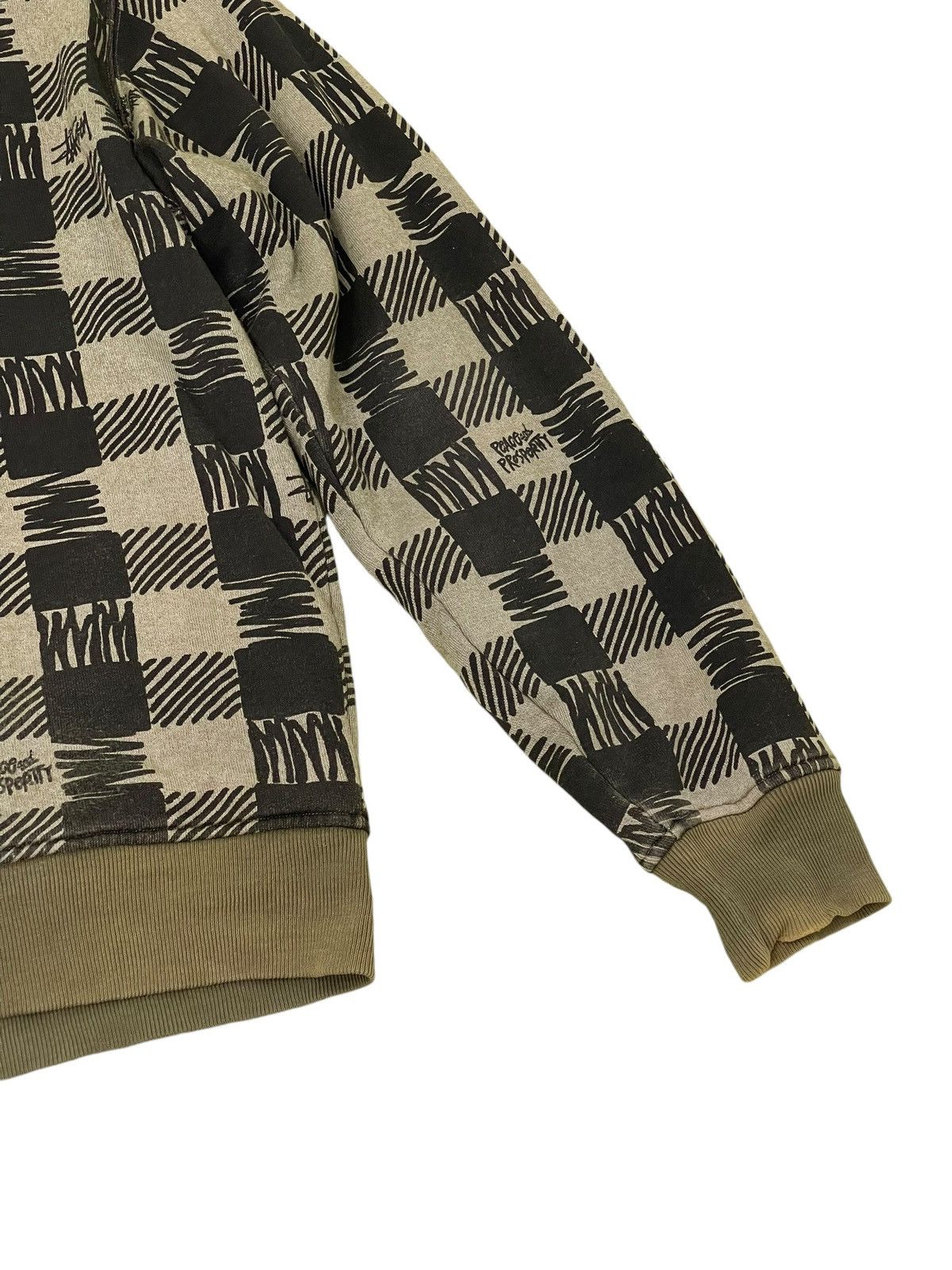 Japanese Brand Y2K Stussy Checker Varsity Jacket Sweatshirt 5🟩9 Size US L / EU 52-54 / 3 - 14 Thumbnail