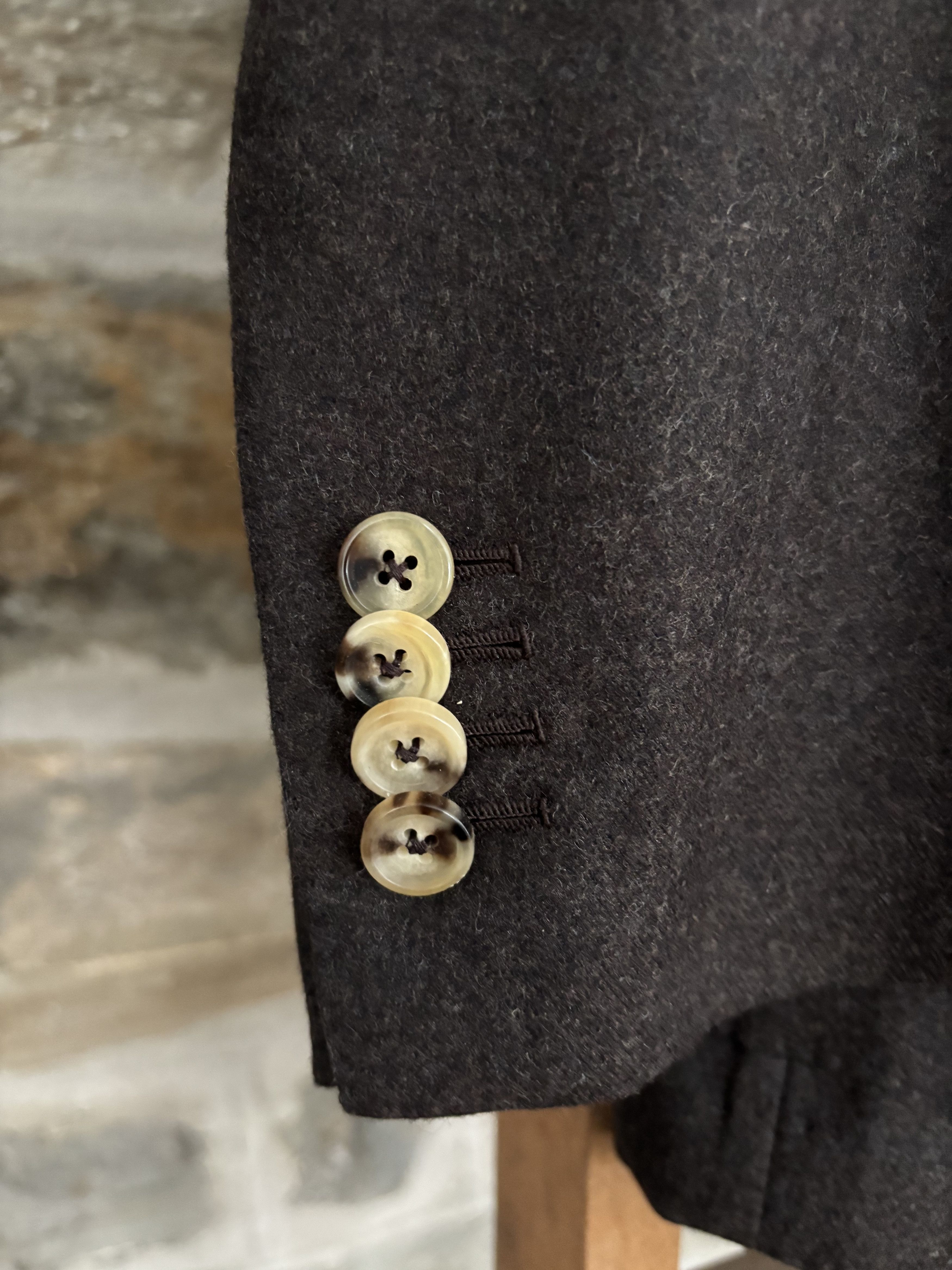 P. Johnson P Johnson MTM Flannel SportCoat Size 40R - 6 Thumbnail