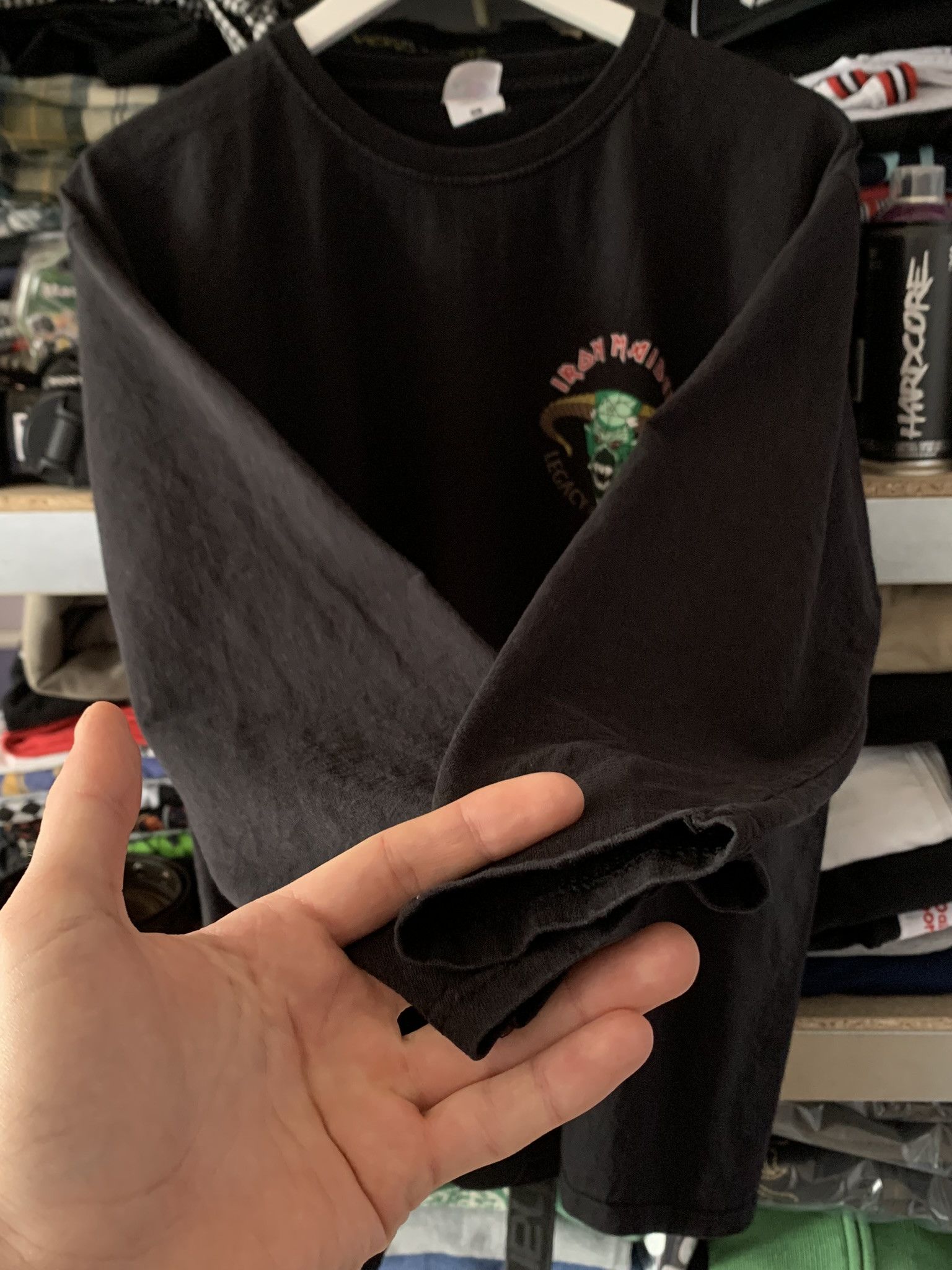 Fruit Of The Loom Iron Maiden LEGACY OF THE BEAST Tour Merch Long Sleeve Size US XL / EU 56 / 4 - 5 Thumbnail