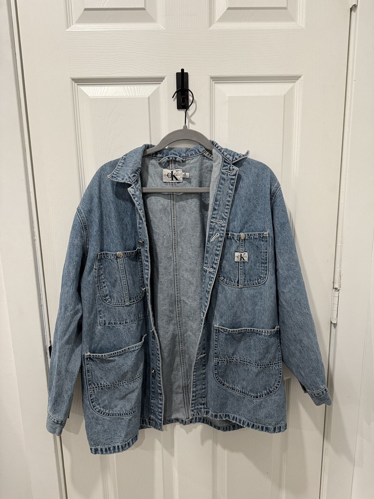 Vintage Vintage Calvin Klein Denim Chore Jacket Size US S / EU 44-46 / 1 - 2 Thumbnail
