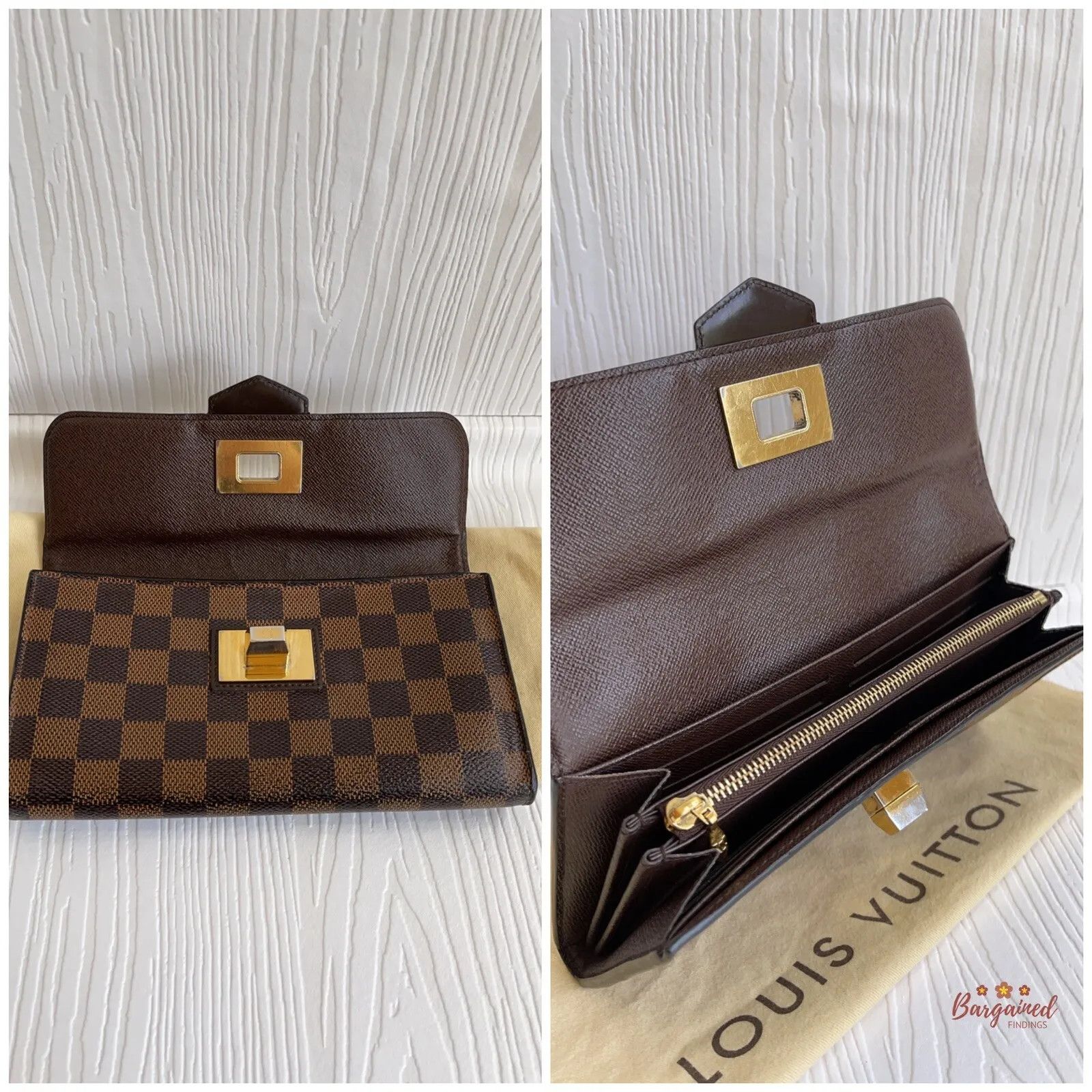 Louis Vuitton Louis Vuitton Damier Ebene Leather Rosebery Long Wallet Size ONE SIZE - 6 Thumbnail