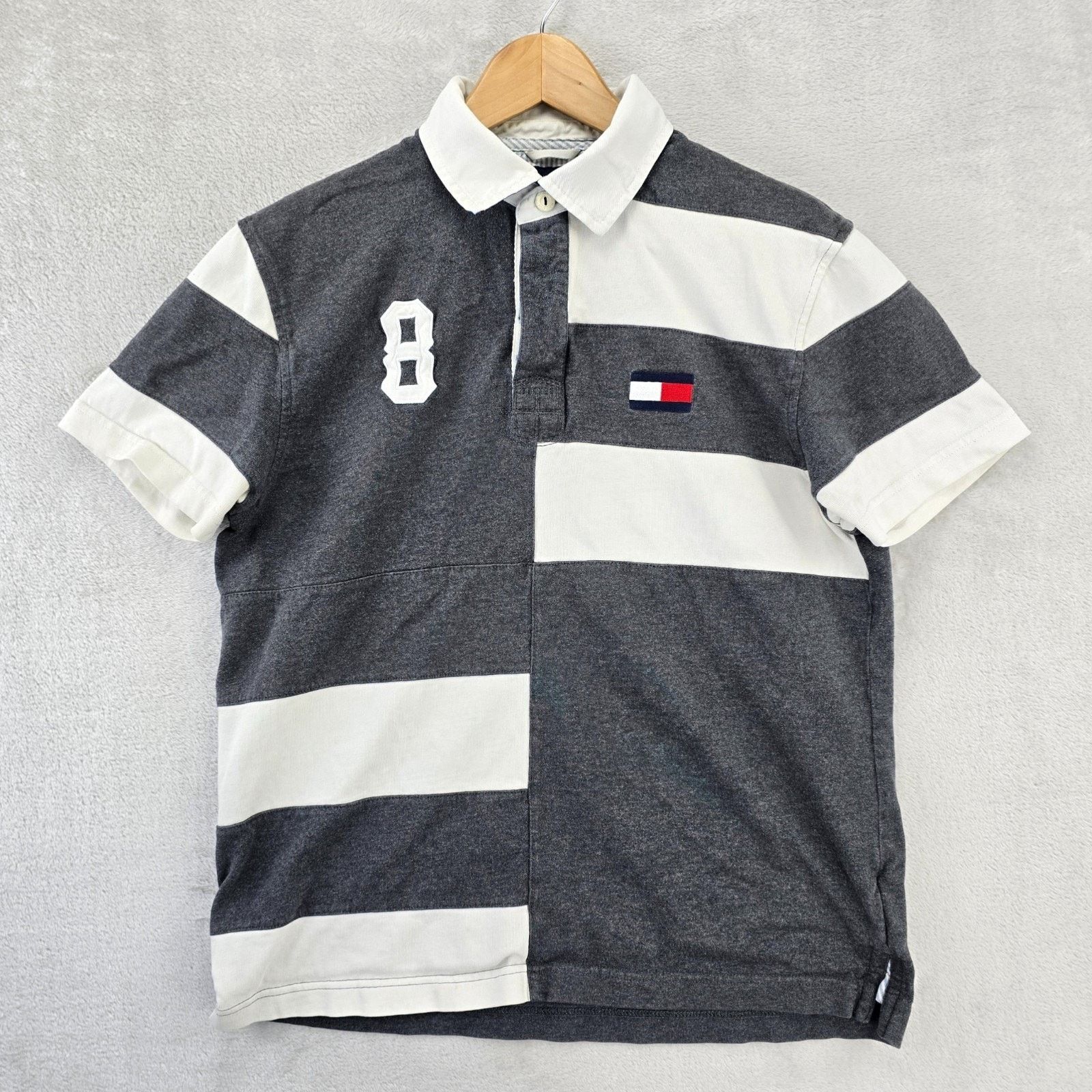 Tommy Hilfiger Tommy Hilfiger Rugby Polo Shirt Mens Medium Colorblock Y2K Size US M / EU 48-50 / 2 - 1 Thumbnail