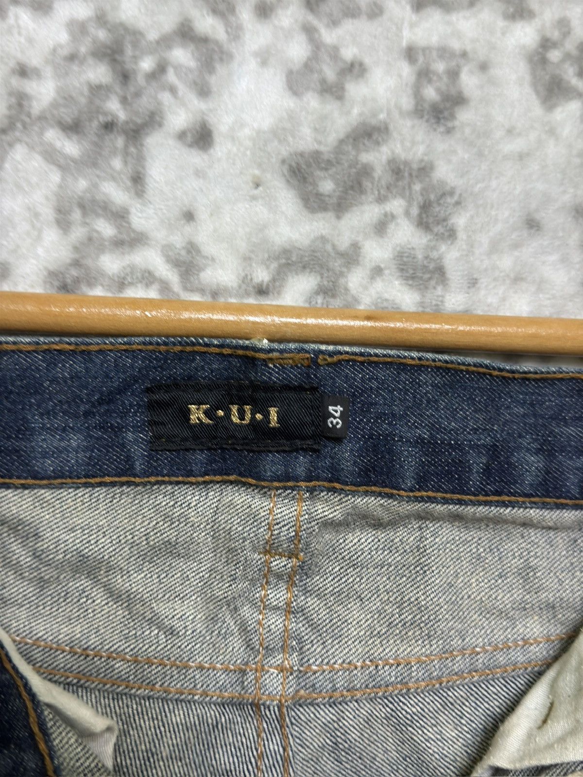 Hysteric Glamour K.U.I Japanese Distressed Flare Jeans Clawmark Archive Denim Size US 34 / EU 50 - 13 Thumbnail