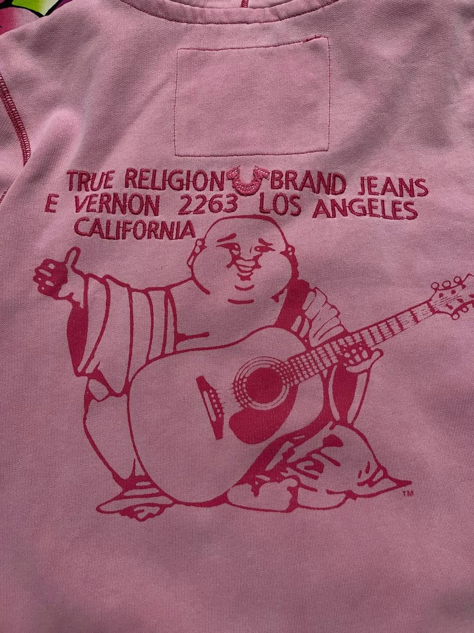 Japanese Brand True Religion zip hoodie y2k style pink big logo Size L / US 10 / IT 46 - 13 Thumbnail